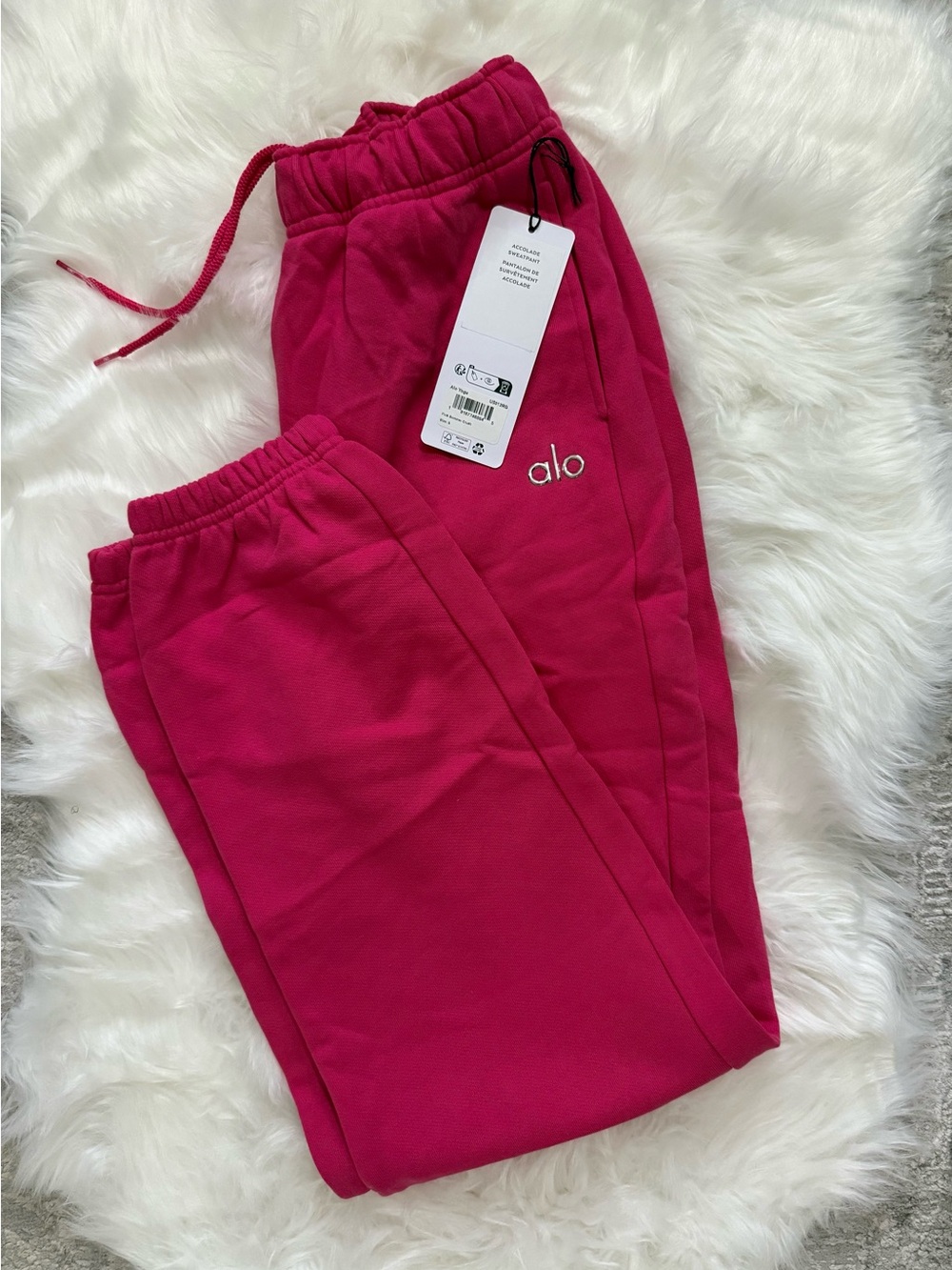 ALO Yoga Hot Pink Jogger Sweatpants